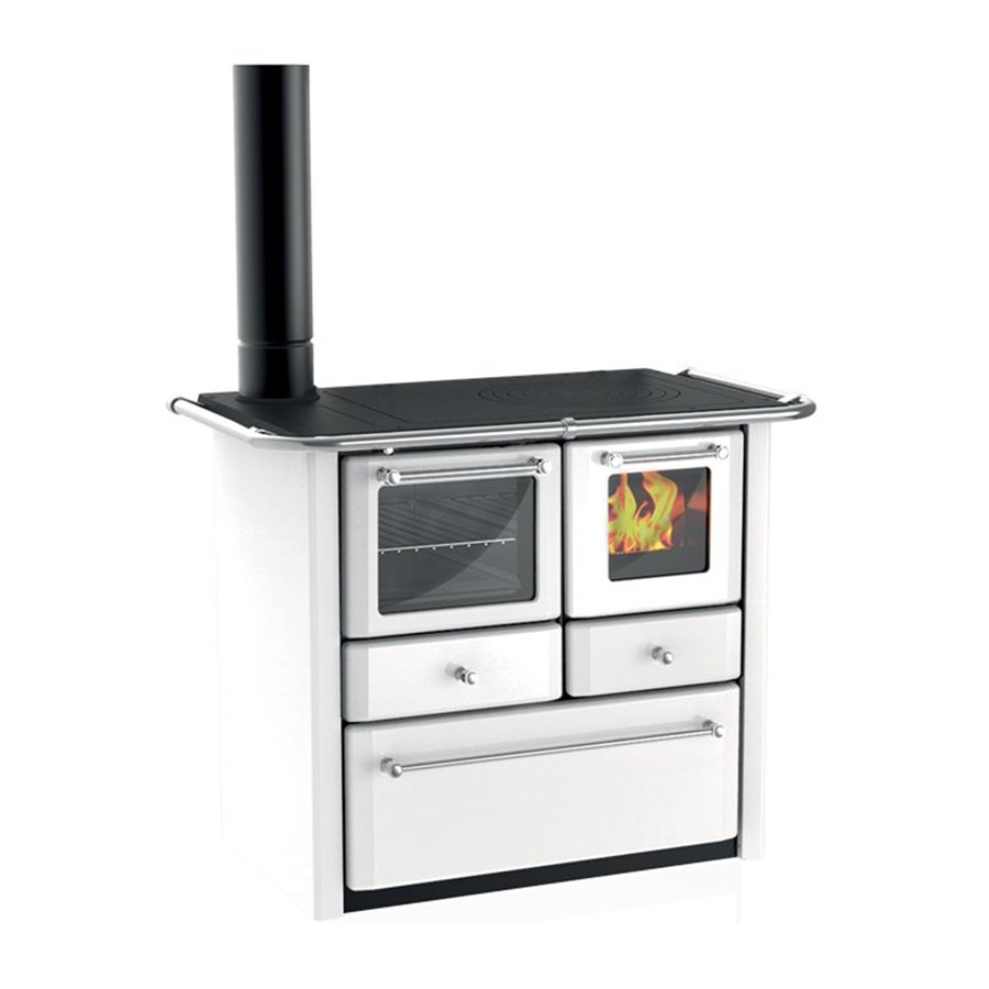 Cuisinière à bois Lincar Gaia 149A V SX blanc