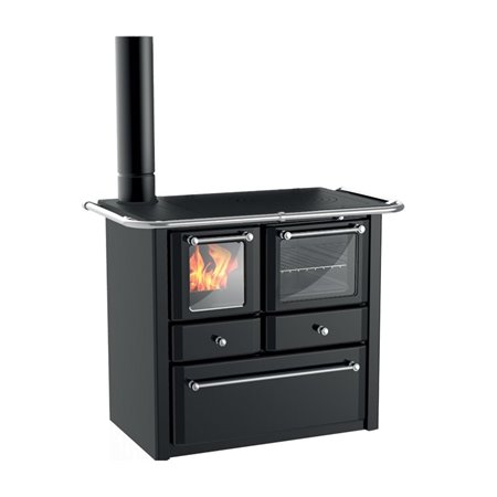 Cuisinière à bois Lincar Gaia 149A V SX noir