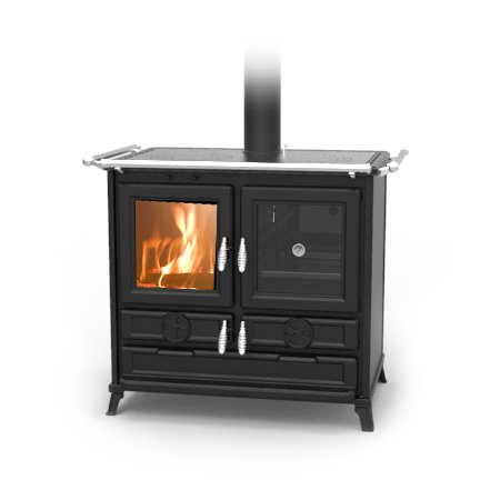 Cuisinière à bois Thermorossi Klara Evo gris anthracite