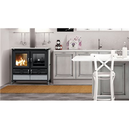 Cuisinière à bois Thermorossi Viola Evo Stone pierre ollaire