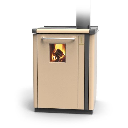 Cuisinière à bois BOSKY 30 Square EVO5 Beige